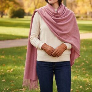 Noorin Pink Classic Scarf