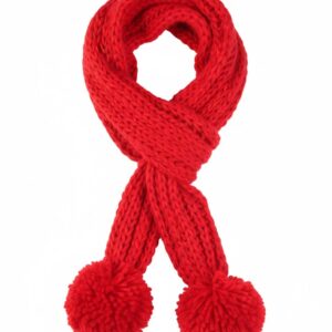 Eline Red Knit Scarf