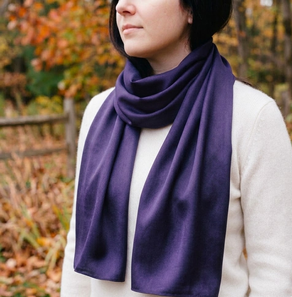 Purple Pashmina Scarf