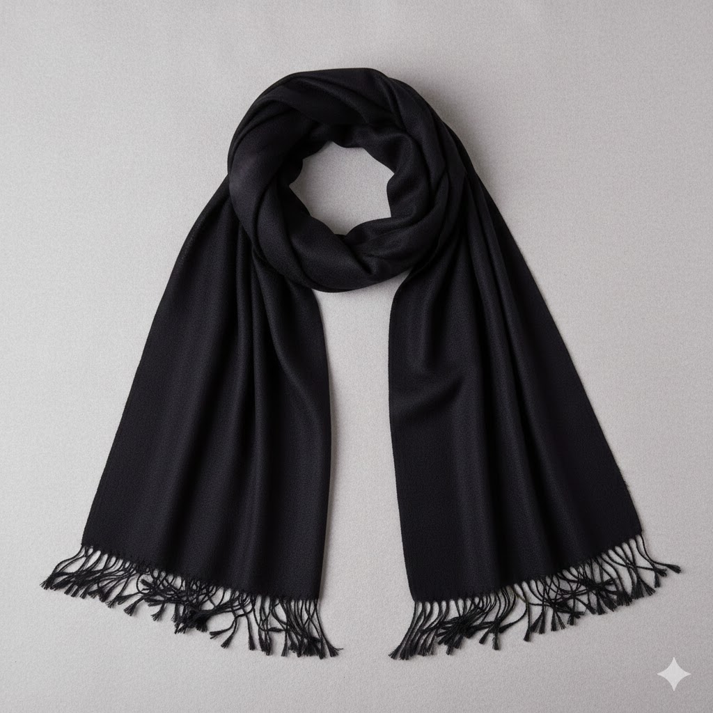 Noorin black pashmina Scarf