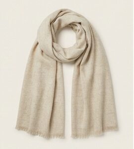 Beige Plain Scarf