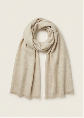 Beige Plain Scarf