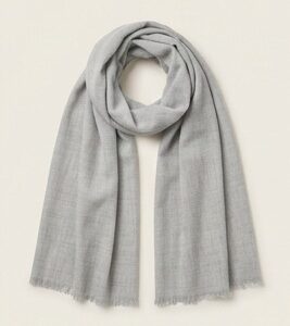 Grey Plain Scarf