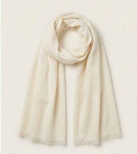 Ivory Plain Scarf
