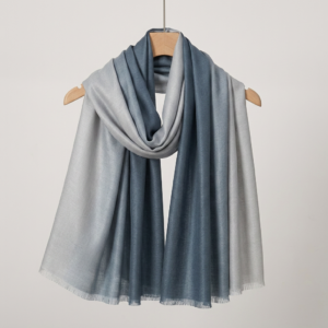 Mist grey to fjord blue Scarf