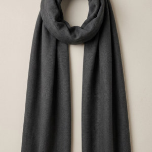 Charcoal Fishbone Scarf