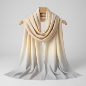 Oat cream to warm ivory to Arctic mist Scarf